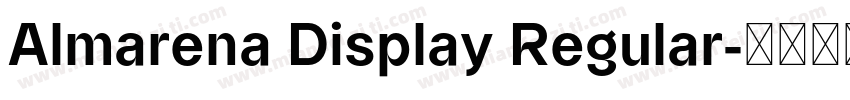 Almarena Display Regular字体转换